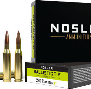 Nosler 260 Rem 120gr - Ballistic Tip 20rd 10bx-cs