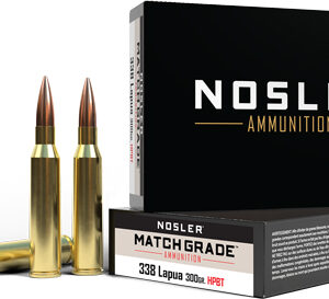 Nosler Match 338 Lapua Mag - 300gr Custom Hpbt 20rd 10bx-cs