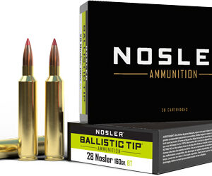 Nosler 28 Nosler 160gr - Ballistic Tip 20rd 10bx-cs