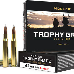 Nosler Trophy 280 Rem 140gr - Accubond Tip 20rd 10bx-cs