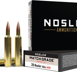 Nosler Match Grade 28 Nosler - 168gr Custom Hpbt 20rd 10bx-c!