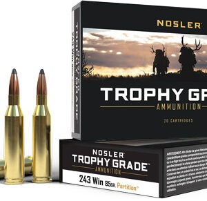 Nosler Trophy Grade 243 Win - 85gr Partition Tip 20rd 10bx-<