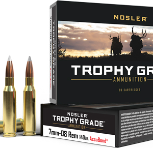 Nosler Trophy 7mm-08 Rem 140gr - Accubond Tip 20rd 10bx-cs