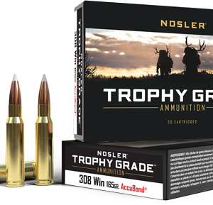 Nosler Trophy Grade 308 Win - 165gr Accubond 20rd 10bx-cs