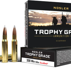 Nosler Trophy Grade 308 Win - 150gr Accubond 20rd 10bx-cs