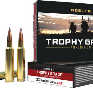 Nosler Trophy Grade Lr 33 - Nosler 265gr Ablr 20rd 10bx-c!
