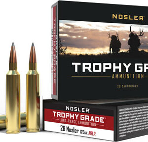 Nosler Trophy Grade Lr 28 - Nosler 175gr Ablr 20rd 10bx-cs