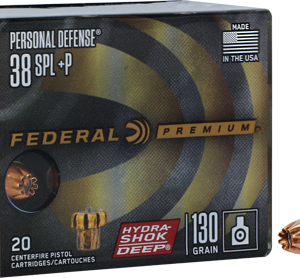 Federal 38 Special+p 130gr - Hydra-shok Jhp 20rd 10bx-cs