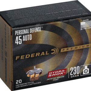Federal Premium 45 Acp 230gr - Hydra-shok Jhp 20rd 25bx-cs