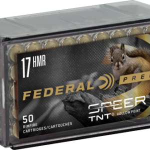 Federal 17hmr 17gr Speer Tnt - 2530fps 50rd 60bx-cs