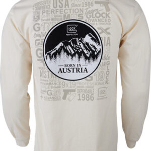Glock Oem Born In Austria Long - Sleeve Shirt Tan 3x-large