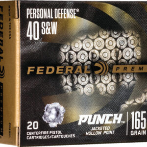 Federal Punch 40 Sw 165gr Jhp - 20rd 10bx-cs