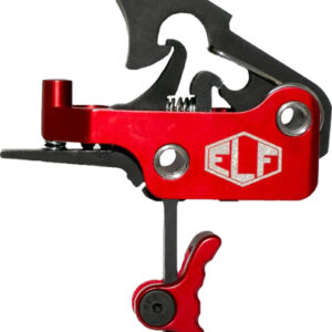 Elftmann Trigger Apex Ar-15 - Curved Adj 2.75-7lbs Red
