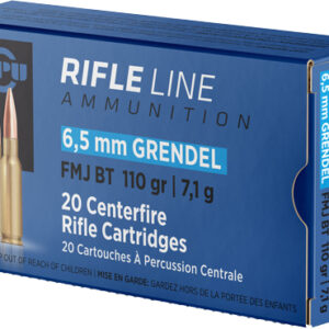 Ppu 6.5 Grendel 110gr Fmj-bt - 20rd 25bx-cs