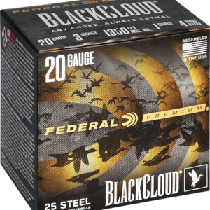 Federal Black Cloud 20ga 3" - 1oz #4 1350fps 25rd 10bx-cs