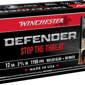Winchester Defender 12ga 2.75" - 1oz Slug-3-00 Buck 10rd 10bx-c