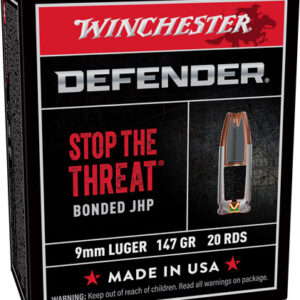 Winchester Supreme 9mm Luger - 147gr Pdx1 Def 20rd 10bx-cs