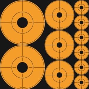 Splatter Shot Target Assorted - Dots Orange P-s 10 Sheets