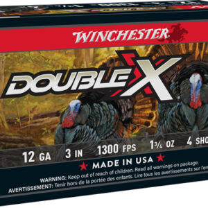 Winchester Double-x 12ga 3" - 1-3-4oz #4 10rd 10bx-cs