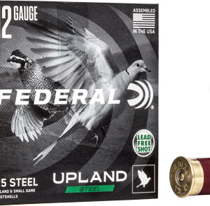 Federal Upland Steel 12ga - 2.75" 1-1-8oz #6 25rd 10bx-cs
