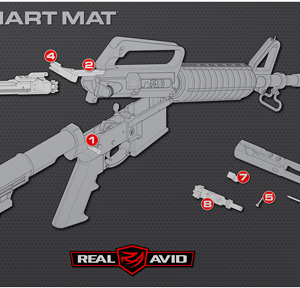 Real Avid Smart Mat Ar15 W- - Parts Keeper 43"x16" Neoprene