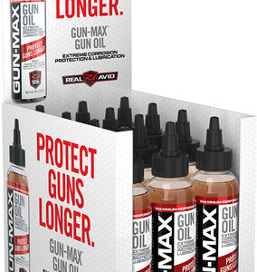 Real Avid Gun Max Gun Oil - 4 Oz. Bottle 12pc. Display