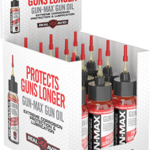 Real Avid Gun Max Gun Oil - 1 Oz. Bottle 12pc. Display