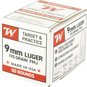 Winchester Usa 9mm Luger - 115gr Fmj 50rd 20bx-cs