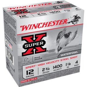 Winchester Xpert 12ga 2.75" - 1-1-8oz #4 1400fps 25rd 10bx-c