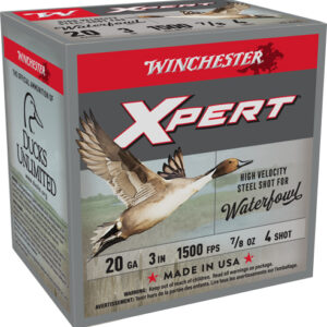 Winchester Xpert Steel 20ga 3" - 7-8oz #4 1500fps 25rd 10bx-cs