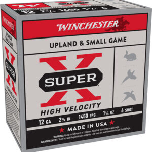 Winchester Super-x 12ga 2.75" - 1-1-4oz #6 1450fps 25rd 10bx-c