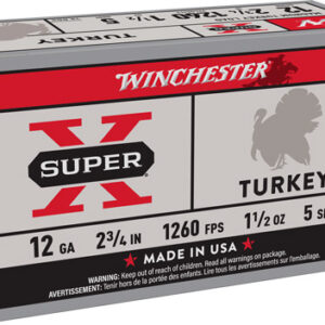 Winchester Super-x Turkey 12ga - 2.75" 1-1-2oz #5 10rd 10bx-cs