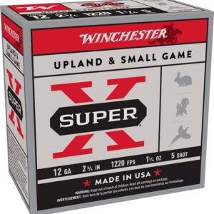 Winchester Super-x 12ga 2.75" - 1-1-4oz #5 1220fps 25rd 10bx-c
