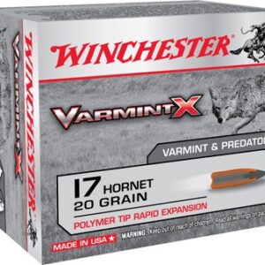Winchester Varmint-x 17 Hornet - 20gr 20rd 10bx-cs <