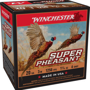 Winchester Super Pheasant 20ga - 1-1-4oz #6 1250fps 25rd 10bx-c