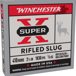 Winchester Super-x 410 2.5" - 1-5oz Rifled Slug 5rd 50bx-cs