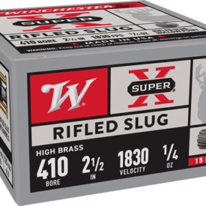 Winchester Super-x 410 2.5" - 1-5oz Rifled Slug 15rd 10bx-cs