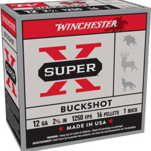 Winchester Super-x 12ga 2.75" - #1 Buck 16 Pellet 25rd 10bx-cs