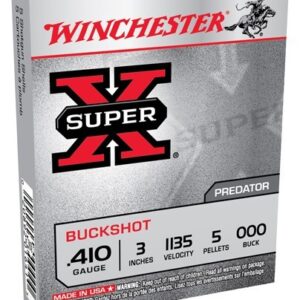Winchester Super-x 410 3" 000 - Buck 5 Pellet 5rd 50bx-cs