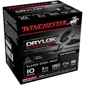Winchester Drylok 10ga 3.5" - 1-5-8oz Bb 1350fps 25rd 10bx-c