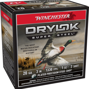 Winchester Drylok 20ga 3" 1oz - #2 1330fps 25rd 10bx-cs