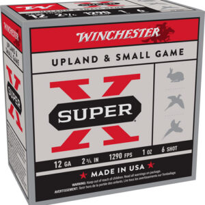 Winchester Super-x 12ga 2.75" - 1oz #6 1290fps 250rd Case Lot