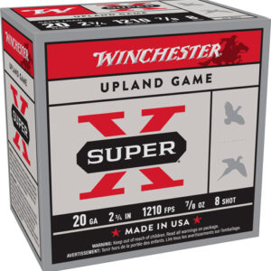 Winchester Super-x 20ga 2.75" - 7-8oz #8 1210fps 250rd Case