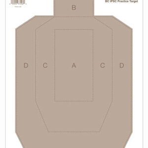 B-c Target Eze-scorer 12"x18" - Ipsc Practice 10 Targets