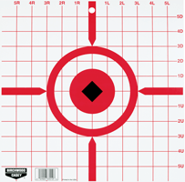 B-c Target Rigid Paper 12" - Crosshair Sight-in 10 Targets