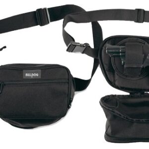 Bulldog Fanny Pack Holster For - Med Gun Blk 10" W- Univ Holstr