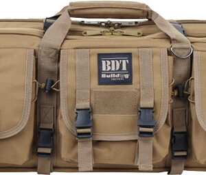 Bulldog 36" Single Tactical Cs - 3 Large Accessory Pockets Tan