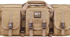 Bulldog 36" Double Tactical Cs - 3 Large Access Pockets Tan