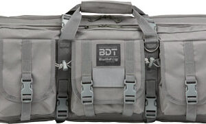 Bulldog 43" Single Tactical Cs - 3 Large Accessory Pockets Grey