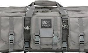Bulldog 43" 2 Gun Tactical Cse - 3 Large Accessory Pockets Grey
